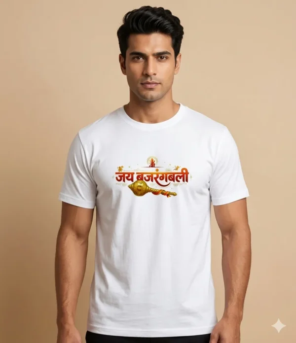 Jai Bajrangbali Tshirt | Sanatan Tshirt | Spiritual Tshirt | Pure Cotton