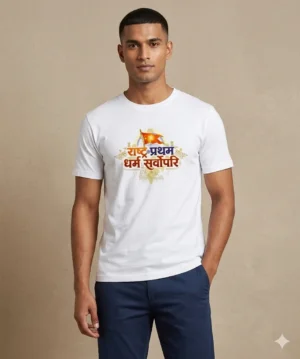 Rashtra Pratham Dharm Sarvopari Tshirt | Sanatan Tshirt | Spiritual Tshirt