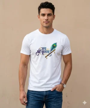 Jai Shri Krishna Tshirt | Spiritual Tshirt | Sanatan Tshirt