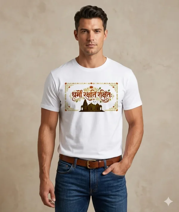Dharmo Rakshati Rakshitah Tshirt | Sanatan Tshirt | Spiritual Tshirt