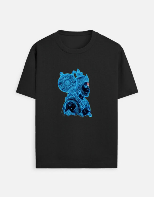 Jai Hanuman blue glow T-Shirt