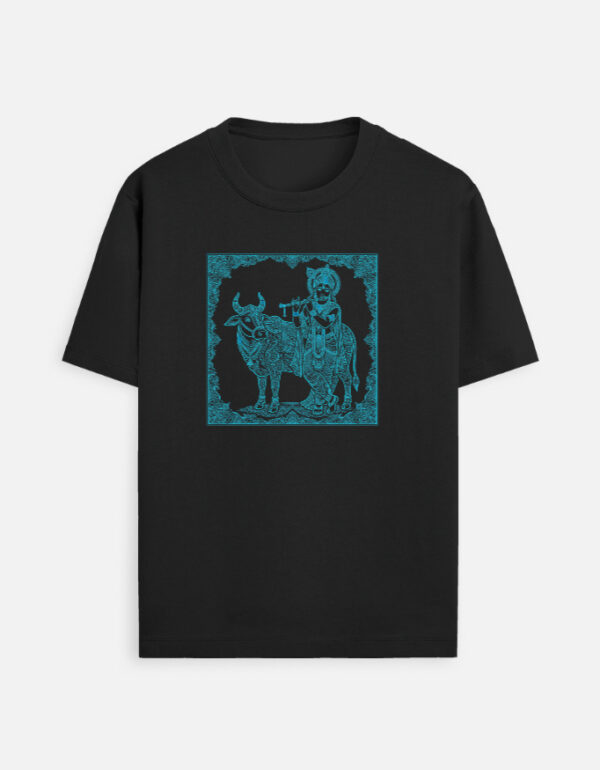 Shree Krishna playing bansuri T-Shirt