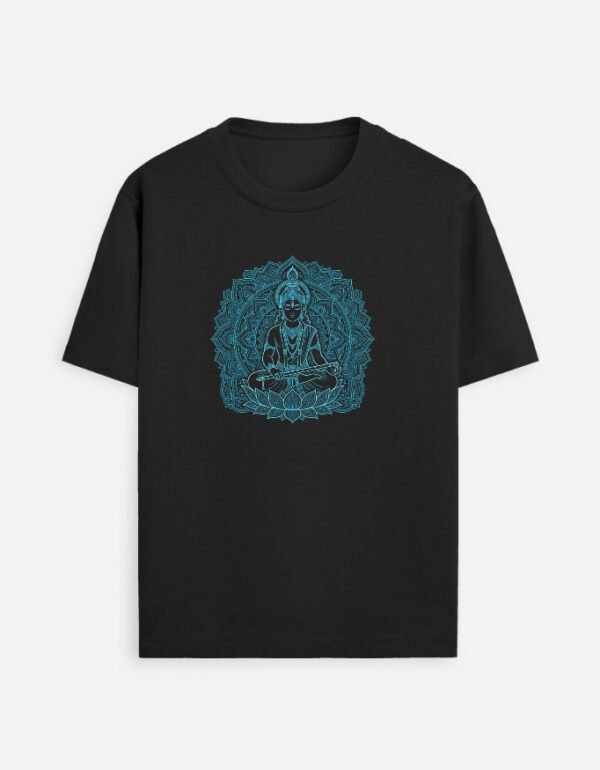 Shree krishna dhyan neon design T-Shirt
