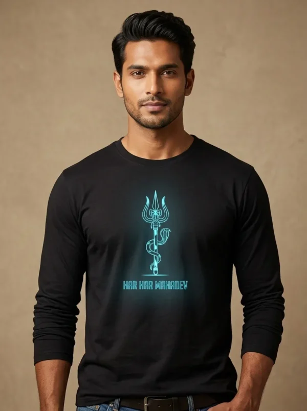 HAR HAR MAHADEV Full Sleeve T-Shirt, 5 colors
