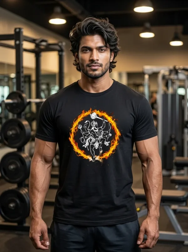 Hanuman ji ring fire T-Shirt